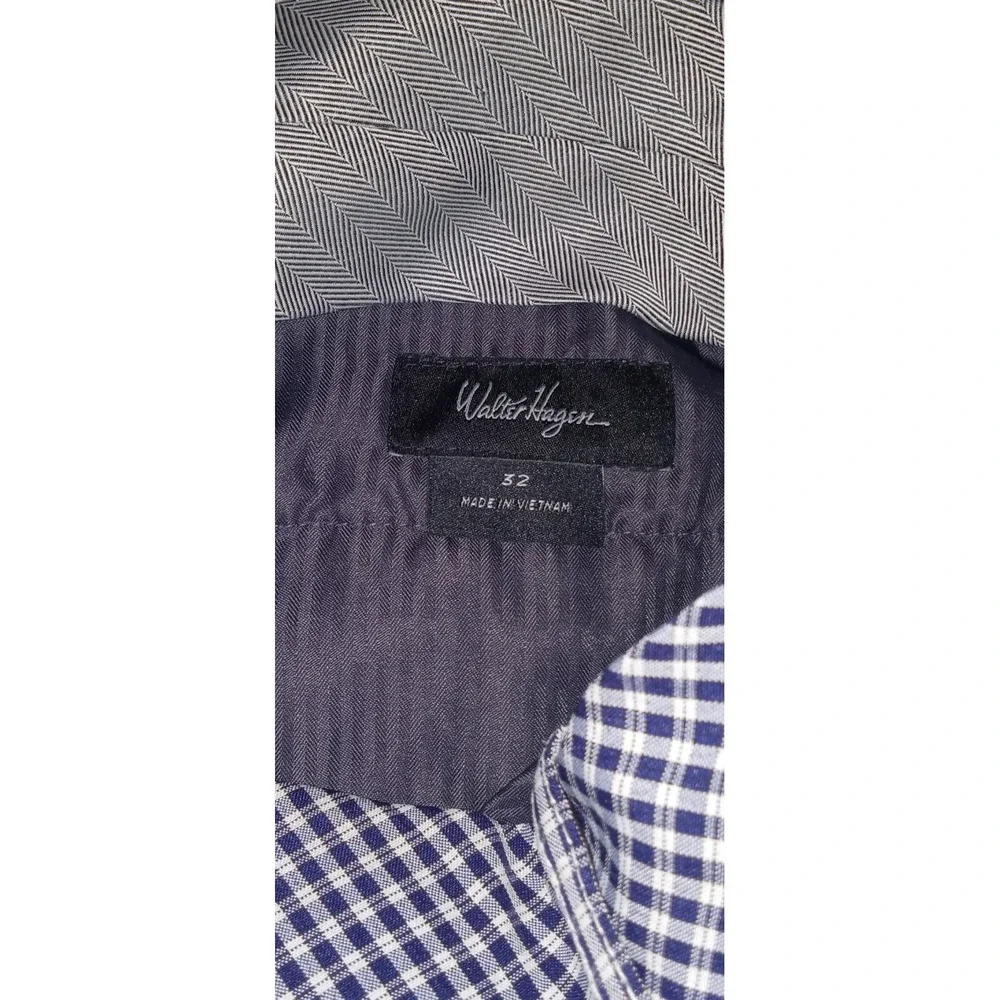Men's Walter Hagen Shorts Size 32 Color Blue White Designer Golfing Formal...